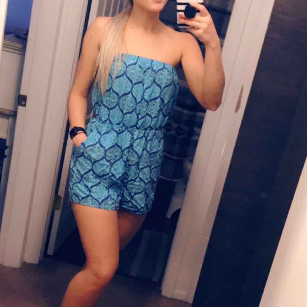 Strapless Romper